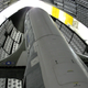 The X-37B, tucked inside the aerodynamic shell that will protect it on its way to space.